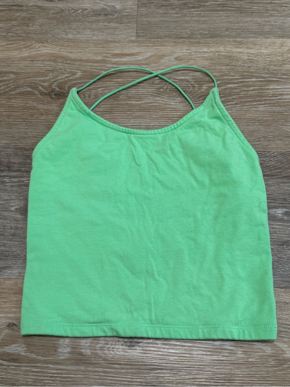 American Eagle Outfitters Lime Green Crisscross Strap Camisole